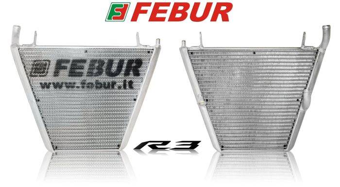 Febur Additional Radiator Kit Inc. Hoses YZF-R3 2019-2021